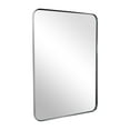 ANDY STAR 30"x40" Chrome Mirror for Bathroom, Rounded Rectangle