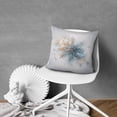 thumbnail image 3 of Blue Snow Flakes Winter Throw Pillow Covers 20"x20", Set Of 2, Linen Study Sofa Cushion Cover Indoor Living Room Home Decor, 3 of 7