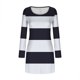 thumbnail image 5 of TaTaai Women's V Neck Long Sleeve Dress Striped Print with Ruffle Trim Elastic High Waist with Belt Casual Fall Winter Outfits Gift, 5 of 5
