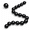 Black-12 Inch, variant on 12 Inch Mix Color Link Balloons, 100 Count Latex Linking Balloons for Party Decorations