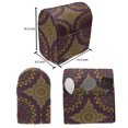 thumbnail image 5 of Moroccan Lounger Chair Bag, Oriental Art Style Mandala Motifs Vintage Design Inspirations, High Capacity Storage with Handle Container, Lounger Size, Plum Petrol Blue Yellow, by Ambesonne, 5 of 5