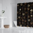 thumbnail image 2 of Paw Print Shower Curtain 84"x72" ,Bathroom Decorative Shower Curtains Set with 12 Hooks,Modern Waterproof Washable Shower Curtain, 2 of 6