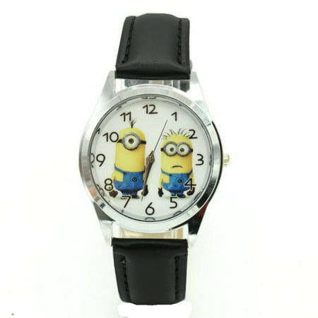 Two Minions on Face of  Watch for Kids and young Adults Crazy Cartoon Characters, (Best Watches For Young Adults)