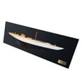 thumbnail image 5 of Old Modern Handicrafts Shamrock Brown - White Painted Half-Hull Model Boat Yacht Handmade, 5 of 7