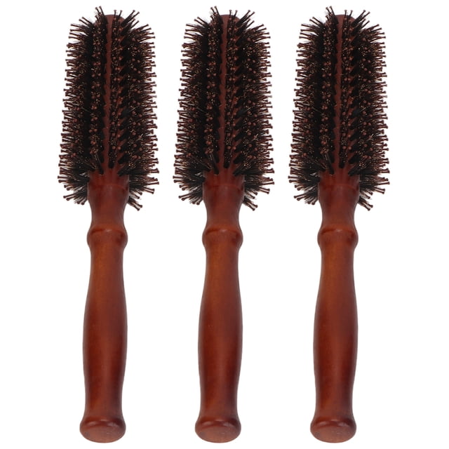 Brosse à Cheveux Ronde, Brosse de Coiffage Ronde Antistatique Confortable Pratique 3 Pcs pour la Maison