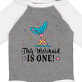 thumbnail image 4 of Inktastic Mermaid 1st Birthday 1 Year Old Girls Long Sleeve Baby Bodysuit, 4 of 5