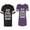 Men Black / Women Purple, variant on I Love My Crazy GF BF Matching Couple Cotton Jerseys (Men Black / Women Black) (Men S / Women S)