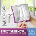 thumbnail image 3 of 6 Pcs Polishing Microfiber Cleaning Cloth Topboutique Streak Free Cleaning Towel Glass Cleaning Rags Gentle Towels for Car Windows Mirrors, Purple Gray, 12" x 12", 3 of 6