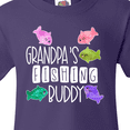 thumbnail image 4 of Inktastic Grandpa's Fishing Buddy with Colorful Fish Youth T-Shirt, 4 of 5