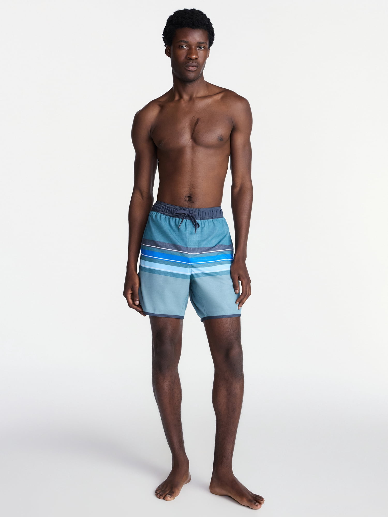 George Men's Dolphin Hem Shorts, 7" Inseam, Sizes S-3XL