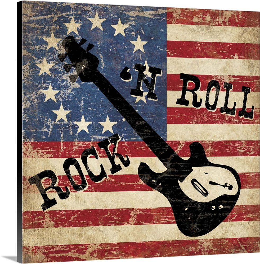 Great BIG Canvas "Rock N Roll" Canvas Wall Art