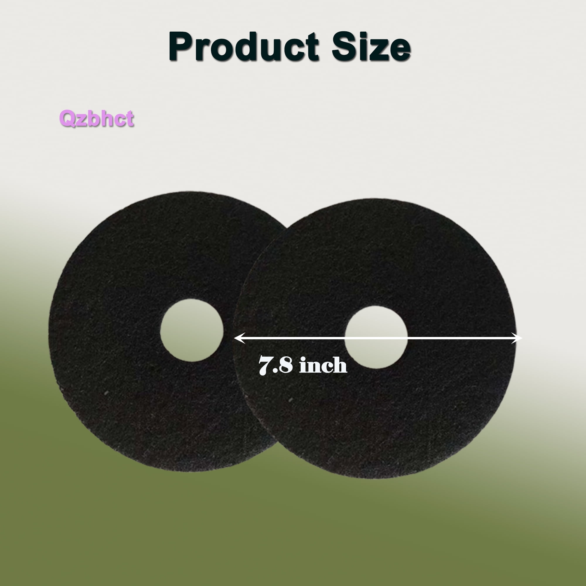 Qzbhct 10 Pack Activated Charcoal Filters for Hidden Cat Litter Box Replacement Charcoal Filter Mat