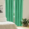 thumbnail image 2 of Ambesonne Lighthouse Curtains, Abstract Wavy Stripe, Pair of 28"x63", Green Black White, 2 of 5