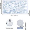 thumbnail image 2 of HLONK 120 Pcs 20mm Large Flat Back Round Acrylic Rhinestone Gems with Container Clear Circle Crystals Bling Jewels Acrylic Jewels Embelishments for Costume Making Cosplay Jewels Crafts DI, 2 of 9