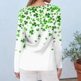 thumbnail image 4 of BDPORKAS Women's St Patrick's Day T-Shirt Lucky Irish Shamrock Long Sleeve Paddy's Day Graphic Tees Tops, 4 of 5