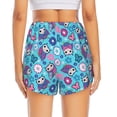 thumbnail image 2 of Lsque Wls And Flowers Printed Women's Running Shorts with Liner Pockets,Elastic Quick Dry Workout Athletic Gym Yoga Shorts,Womens High Waist Shorts-, 2 of 9