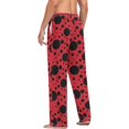 thumbnail image 6 of FREEAMG Ladybug Texture Pajama Pants for Men, Men's Separate Bottoms, Comfortable Lounge Pants for Men（85）, 6 of 7