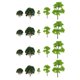 thumbnail image 2 of 20 piezas modelo árboles 1,57-4,72 pulgadas Hugo diseño de paisaje de árboles, 2 of 10