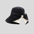 thumbnail image 2 of Wsysadlol Sun Hats for Women Women Wide Brim UPF Protection Beach Sun Hat Elegant Bow Decor Foldable Summer Cap Lightweight UV Resistant Outdoor Travel Sun Hat, 2 of 3