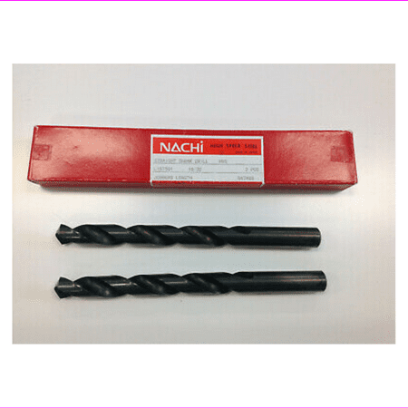 

PACK OF TWO NACHI 19/32 DRILL B47488 STRIGHT SHANK DRILL HSS NIB JAPAN