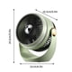 thumbnail image 2 of Ventilador de camping portátil de 3600 mAh para tienda de campaña con luz LED, ventilador de escritorio recargable por USB con batería y gancho para colgar para campamento de senderismo Akmoler, 2 of 7