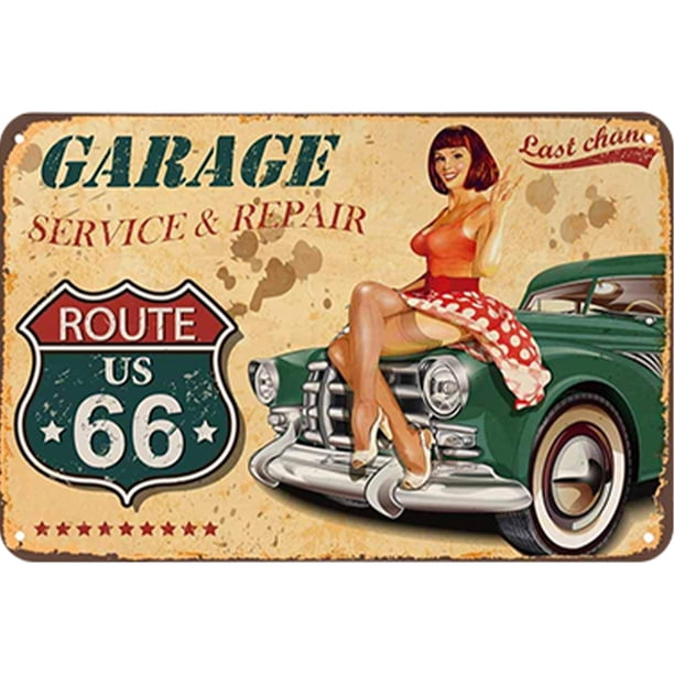 Plaque Métal Vintage Yamaha - Décoration Murale Rétro 30x20 Cm, 4 Trous Pré-percés