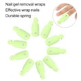 thumbnail image 5 of Riousery 10pcs Nail UV Gel Polish Remover Clips, Professional Green Soak Off Caps for Manicure Art Cleaner, 3.93 inches / 10 cm, 5 of 9