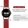 thumbnail image 5 of Uxcell Silicone Watch Band Quick Release Soft Rubber Watch Strap Dark Red/Black 24mm, 5 of 7