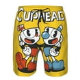 thumbnail image 4 of Cuphead Men's Beach Shorts Swim Trunks Casual Quick Dry Board Shorts Swimwear with Mesh Lined and Pockets, 4 of 8