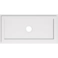 thumbnail image 1 of Ekena Millwork CMP40X20RE-04000 4 in. ID x 14 in. Rectangle Architectural Grade PVC Contemporary Ceiling Medallion, 1 of 1