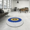 thumbnail image 4 of Ahgly Company Machine Washable Indoor Rectangle Transitional Azure Blue Area Rugs, 2' x 3', 4 of 7