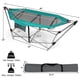 thumbnail image 2 of GETHFSA Folding Hammock with Stand, Indoor & Outdoor Portable Hammock with Side Pocket, Heavy-Duty Iron Frame, Turquoise, Supports Up to 330 lbs, 2 of 7