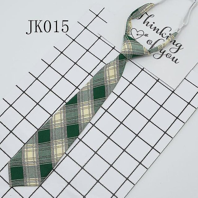 Corbatas Lazy Jk para mujer, corbata a cuadros para niñas, estilo japonés para uniforme Jk, corbata bonita, uniforme a cuadros, accesorios escolares # yg