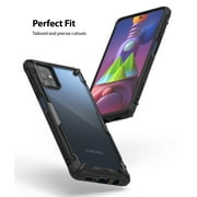 Ringke Fusion-X Case Compatible with Samsung Galaxy M51, Hard Back Shockproof Bumper Cover - Black