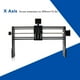 thumbnail image 4 of Accesorios De Extensión De Máquina Enrutadora CNC, Kit De Extensión De Grabador X Axes Upgrade 3018 Pro Riel Guía De aleación Y Latón De 10 Mm Para Trabajar En Madera, 4 of 7