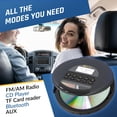 thumbnail image 3 of Reproductor de CD portátil KLIM Nomad con Bluetooth, radio FM y tarjeta TF, 3 of 7