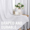 thumbnail image 4 of Natural Linen Curtains 108 inches Long for Living Room 2 Panels Back Tab Loop Pocket Linen Textured Light Filtering Neutral Country Rustic Farmhouse Boho Curtain for Bedroom, Off-White, 4 of 6