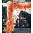 thumbnail image 4 of Halloween Black Leaves Garland, 6ft Spooky Floral Decoration for Halloween Parties, Mantels, and Doorways, Durable Plastic Material for Indoor/Outdoor Use, Flexible and Easy to Hang, 4 of 6