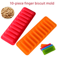 thumbnail image 1 of Molde de silicona para tartas con forma de tira larga de 10 piezas, molde para hornear galletas, pasteles y helados, 1 of 5