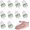Green, variant on IULAVP 10 Pack Fishing Deep Drop Light LED, Colorful Flashing Strobe LED Fishing Lights, Underwater Fishing Light, Waterproof Attractants Diamond Lure Light for Saltwater Freshwater Tuna