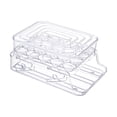 thumbnail image 4 of Caja para guardar huevos, bandeja reutilizable para el hogar, bandeja enrollable para guardar huevos. Blanco, 4 of 9