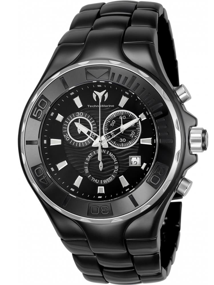 TechnoMarine - TechnoMarine Men's Cruise 45mm Black Ceramic Band & Case