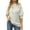 White, variant on Lovskoo Sweaters for Women Plus Size Turtleneck Knit Loose and Comfortable Long Sleeve Sweaters Blue