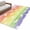 Purple Red, variant on Area Rug 2 x 3 Ft, Easter Indoor Accent Bathroom Rugs for Kitchen/Laundry Room, Spring Rabbit Silhouette Colorful Rainbow Graffiti Washable Non-Slip Runner Floor Mat for Entryway, Living Room