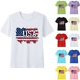 thumbnail image 6 of ZACPNCV Kids USA Shirt for Boys Girls 4th of July Shirts Flag Tshirt Patriotic Top Independence Day Outfit Light Blue 2-3 Years, 6 of 6