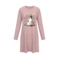 thumbnail image 6 of Stamzod Night Shirts for Women Long Sleeve Sleep Dress Crewneck T Shirt House Dress Halloween Women's Nightgowns & Sleepshirts XL, 6 of 7