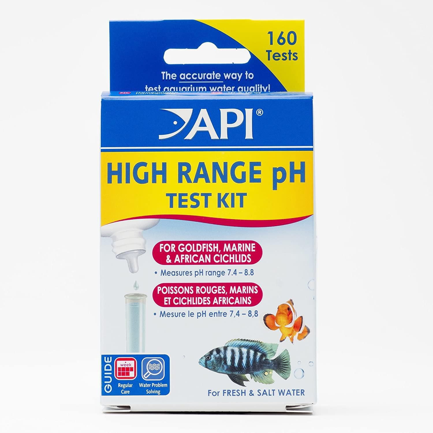 Kit de test aquatique PH haute gamme API