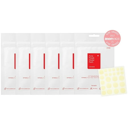 COSRX Acne Pimple Master Patch (24 count x 6 (Best Treatment For Pimples And Acne At Home)