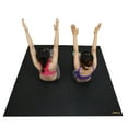 thumbnail image 1 of RevTime Super Large Exercise Mat 6 x 6 Feet (72"x72"x1/8") Heavy Duty Cardio Mat For Home Workouts Gym Black, 1 of 4