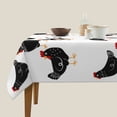 thumbnail image 3 of Wukai Funny Chicken Waterproof Tablecloth for Kitchen Dining, Fits Square Tables for 2-4 Seats -60"x60", 3 of 7